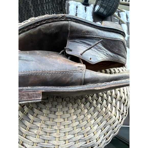 John Varvatos Brown Leather Dress Oxford Derby Shoe US 10 Lace-Up Broken In main image 10